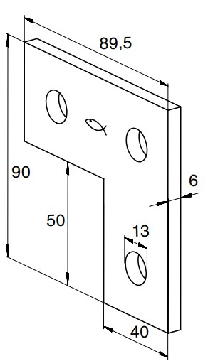 Пластина соединительная Fischer FFF 3L - схема