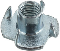 Гайка забивная (врезная) М8, h=15 мм, DIN 1624, оцинкованная сталь