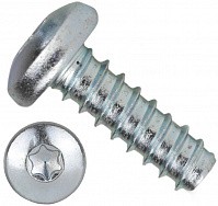 Саморез с полукруглой головкой 2,9х9,5 T10, ISO 14585 (DIN 7981) форма F, оцинкованная сталь
