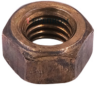 Гайка шестигранная М6 DIN 934, бронза (Silicon bronze)