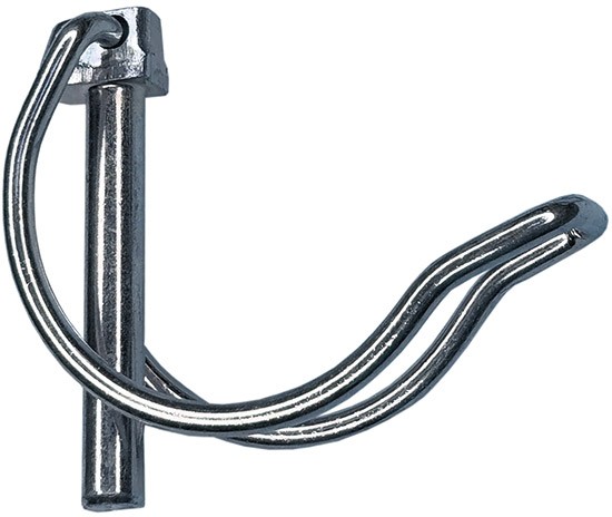 Шплинт трубный с полукольцом 88023, оцинкованная сталь - фото