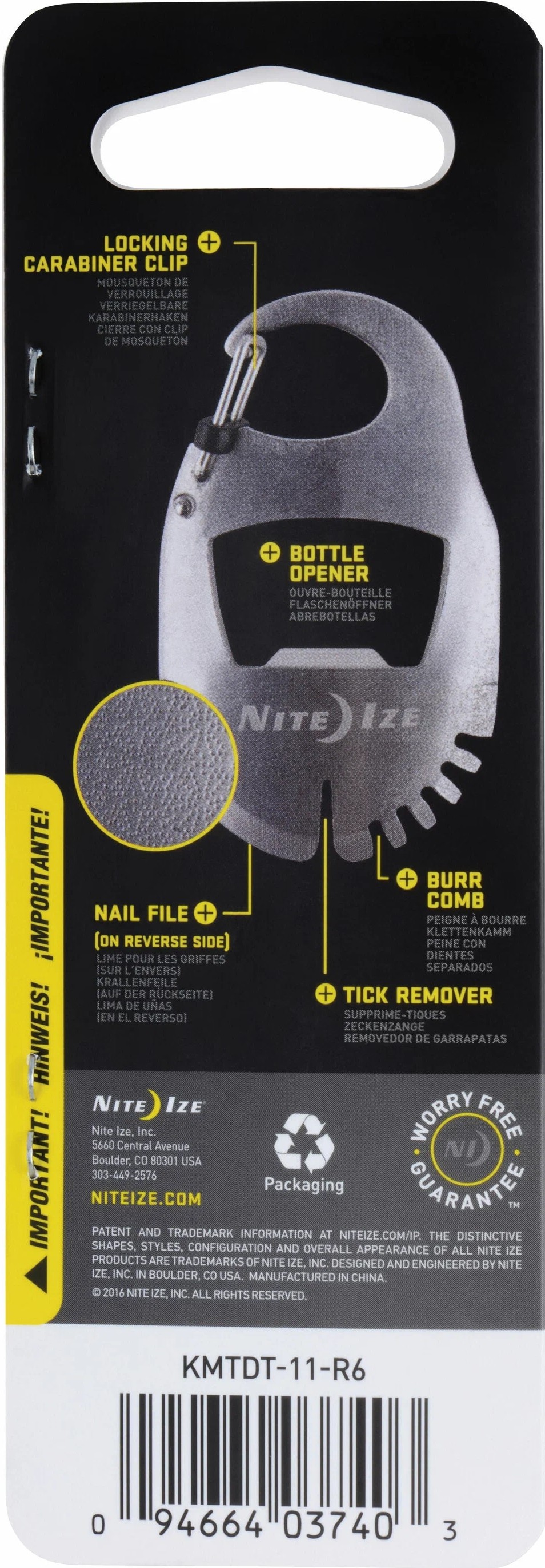 Мультитул-брелок для ухода за питомцем Nite Ize DoohicKey Pet Tool KMTDT-11-R6 - фото
