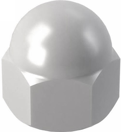 Пластиковая заглушка М10 для гаек и болтов S=17, шестигранная, белая - фото