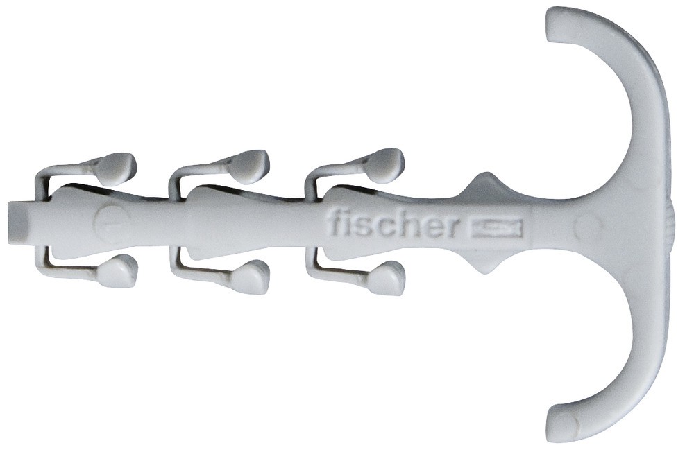 Скоба двухсторонняя для труб и кабелей Fischer SF plus ZS 28 048162, нейлон - фото