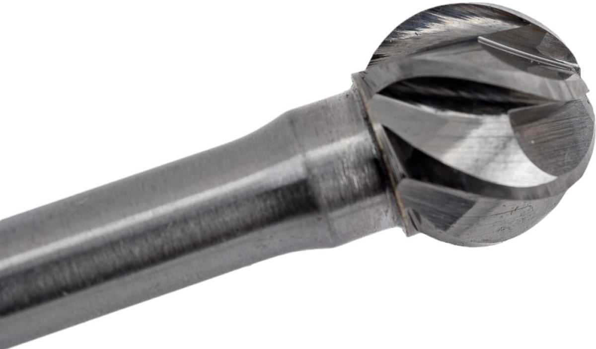 Бор-фреза твердосплавная 12x11x51 мм, D (KUD) DIN 8033, Ruko 116044A, с алюминиевыми зубьями - фото