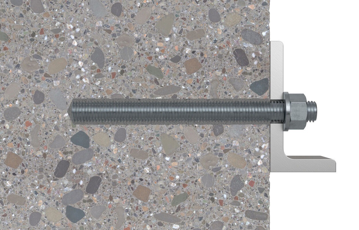 Шпилька резьбовая анкерная Fischer FIS GS, оцинкованная сталь (4 шт) - фото