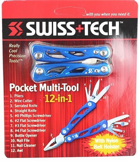 Мультитул-пассатижи Swiss+Tech Pocket Multi-Tool 12-in-1 ST35015 - фото