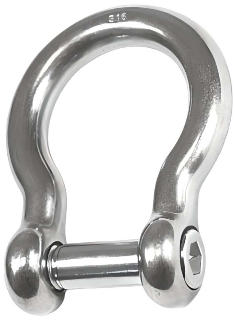 Скоба омегообразная с шестигранным штифтом 8970, нержавеющая сталь А4 - фото