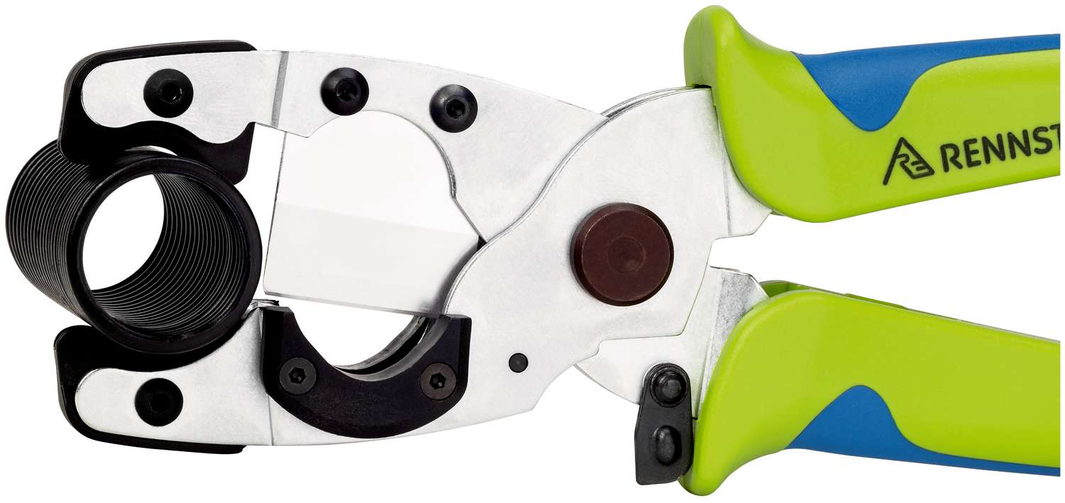 Труборез-ножницы для пластиковых и композитных труб 210 мм Rennsteig RE-5020306, с прямоугольным ножом - фото