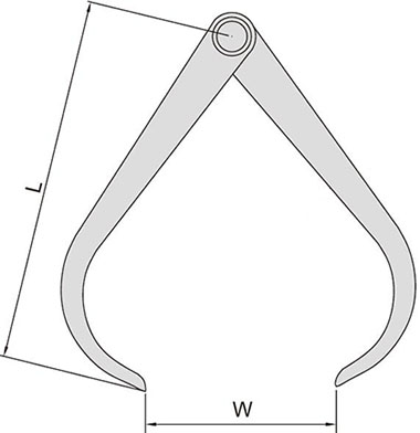 Кронциркуль для наружных измерений Kinex - схема