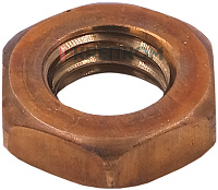 Гайка низкая М16 DIN 439 с фаской, бронза (Silicon bronze)