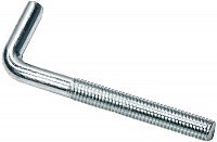 Винт М8х60 с L-образным крюком (костыль) 88138, оцинкованная сталь