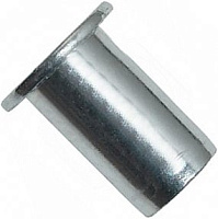 Резьбовая заклепка М10 E=3,5 мм с цилиндрическим бортиком, оцинкованная сталь