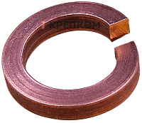 Шайба пружинная (гровер) М2 DIN 127 тип B, бронза (Silicon bronze)